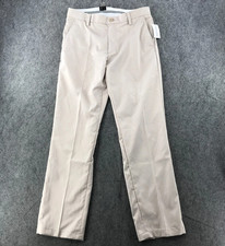 Amazon Essentials Pants Mens 32x32 Tan Light Khaki Flat Front Comfort Classic