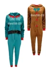Avenue Christmas Plush Onepiece Costume Elf or Gingerbread Women's Size S-XL