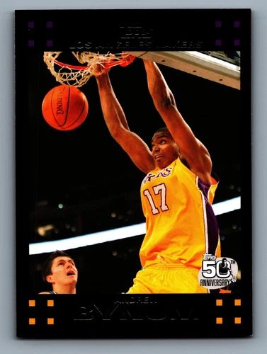 Andrew Bynum Center Los Angeles Lakers Topps 2007 Card 78 Sports Memorabilia - Picture 2 of 12