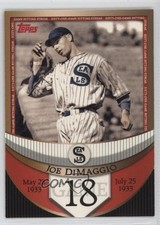 2007 Topps The Streak Before the Streak Joe DiMaggio #JDSF18 HOF 0kz8