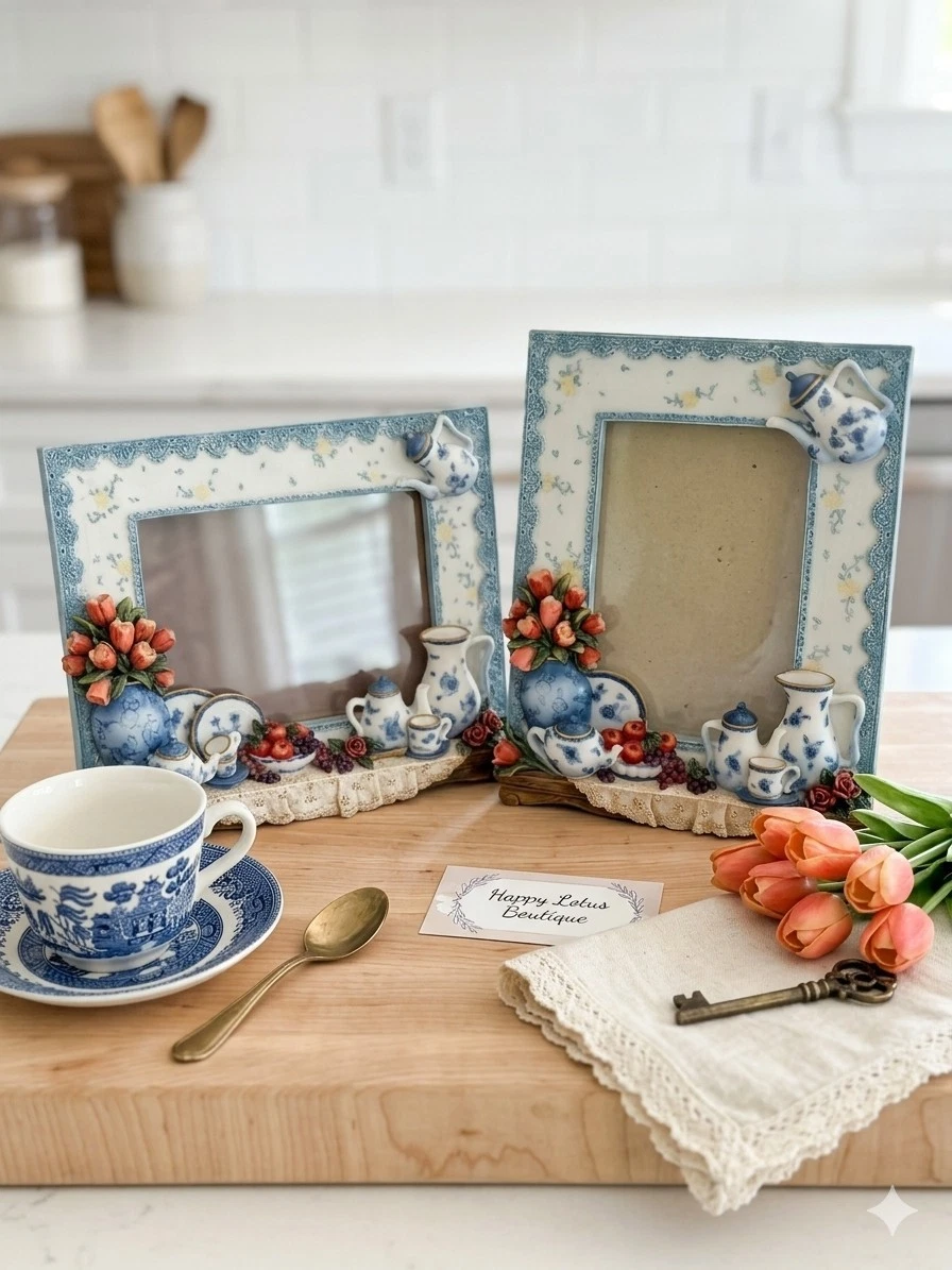 Floral & Garden Rectangle Vintage/Retro Picture Frames for sale | eBay