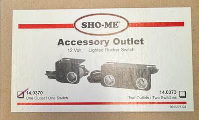 Sho-Me 14.0370, Single Switch & Outlet Panel
