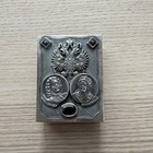 Antique Russian Silver Match Safe Peter & Catherine St George Spurious Marks