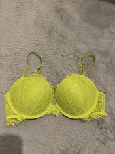 Victoria's Secret Push-up BH 75D/ Neongrün Neuwertig