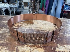 Vintage Renoir Copper Metal belt Deco Boho Artsy Steampunk Avant Garde