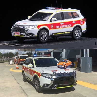 Sunstar 1:43 Mitsubishi Outlander Queensland Fire Brigade Fahrzeug Auto Modell