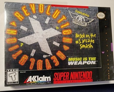 Revolution X Aerosmith SNES Super Nintendo 1995 BRAND NEW FACTORY SEALED Acclaim