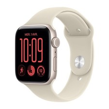 APPLE Watch SE 3 GPS - 44mm - Boîtier Starlight Aluminium - Bracelet Sand Sport
