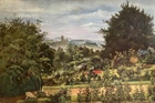 Antique Oil Painting Large British Landscape DURHAM VISTA Richardson 1910