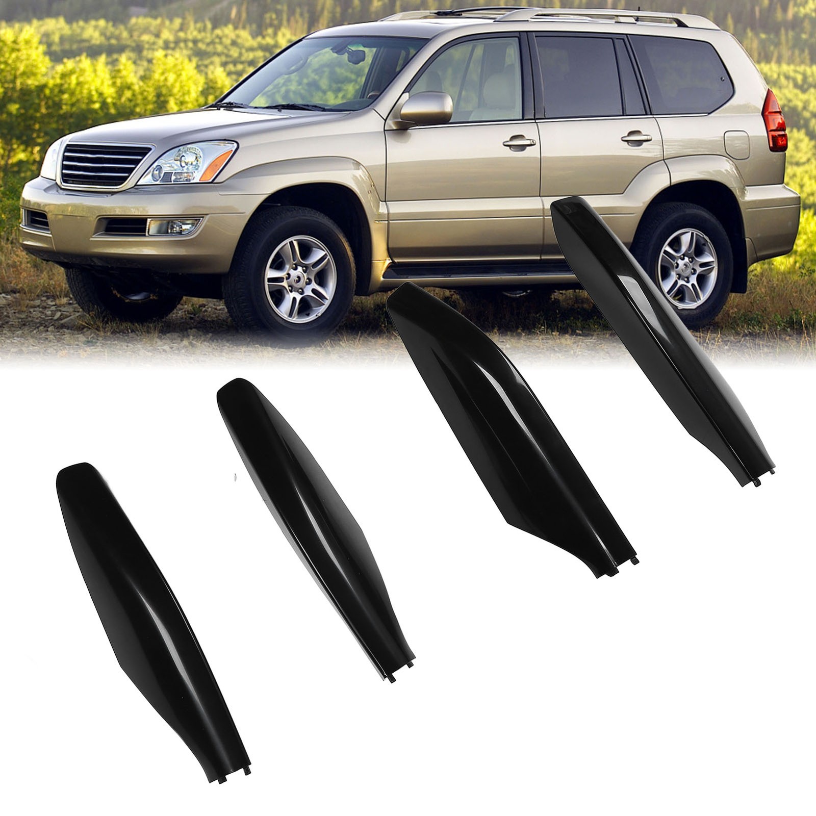 Roof Rack Rails End Cap 63492‑60040 Colorfast Roof Cargo Rack End Shell Prot BAJ