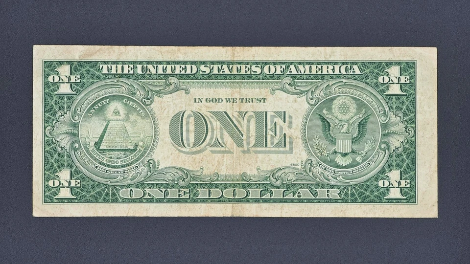 1935-H US $1  Silver Certificate , FR#1618,  VF-20, Serial#: E06614971J - Image 2 of 2