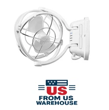 Sirocco II 12/24V Caravan RV Fan from SEEKR by Caframo (White), New