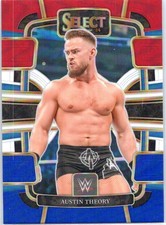 2024 Panini Select WWE - Red and Blue Prizms #92 Austin Theory