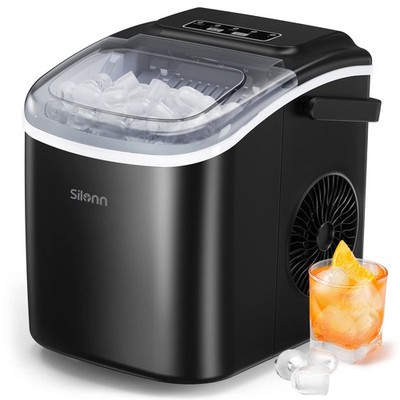 Silonn Eiswürfelmaschine 12 kg/Tag 9 Würfel in 6 Minuten Schwarz Defekt