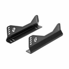 Sparco 600W Seat Bracket Competition Side Mount Adjustable Aluminum Black NEW