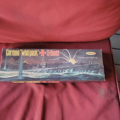 Aurora German Wolfpack U-Boat Kit No. 716-130  open boxes never put together 