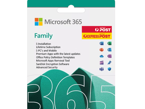 Microsoft 365 Family - Licensed Permanently For 5 Devices