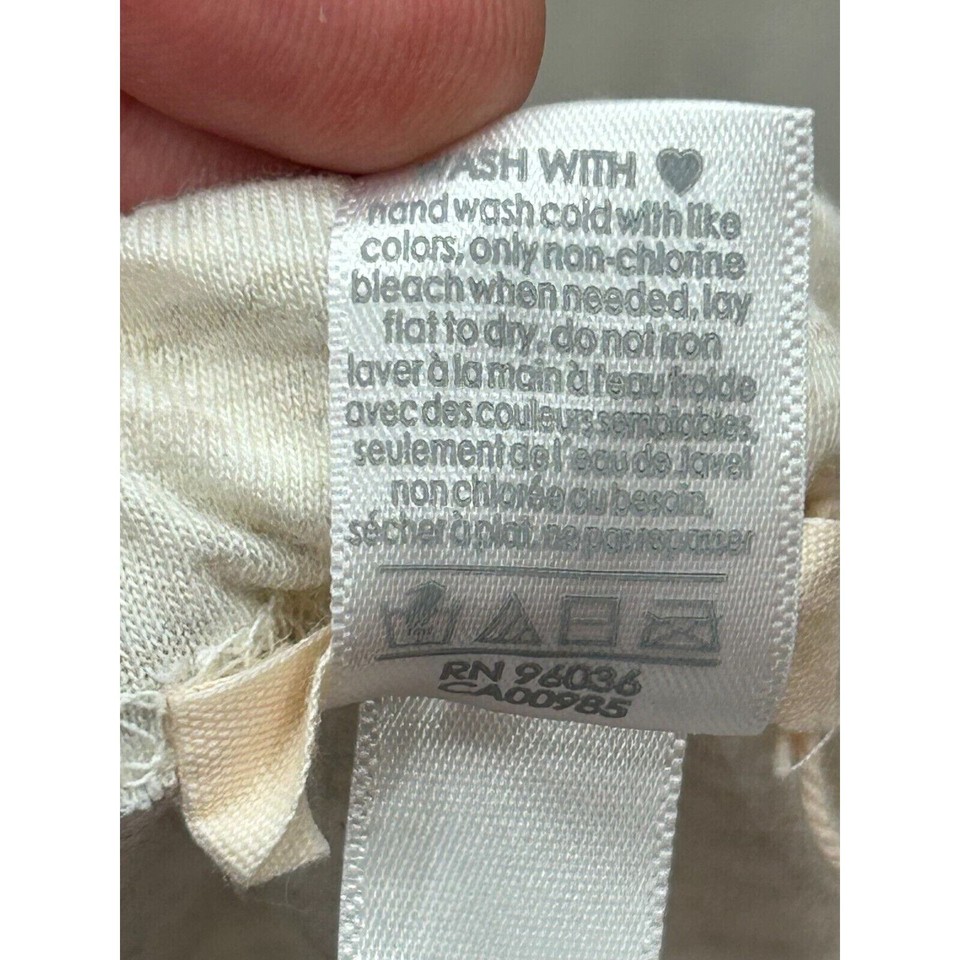 Eberjey Sweatpants Womens Large Gray Cotton Pleated Drawstring Tapered