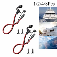 1FT 12AWG SAE Power Socket Sidewall Port To SAE Quick Connector Extension Cable