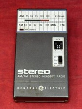GE GENERAL ELECTRIC 7-1610A AM FM Stereo Handheld Portable VTG Battery RadioWORK