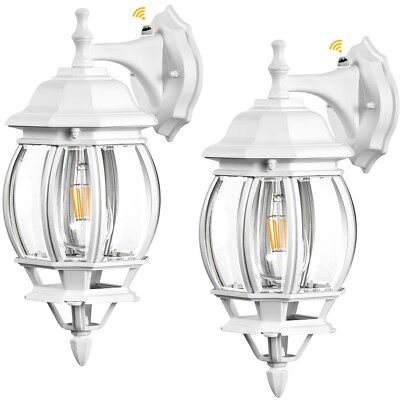 VIANIS Outdoor Porch Light Dusk to Dawn, Exterior Lighting Fixtures Wall Mount