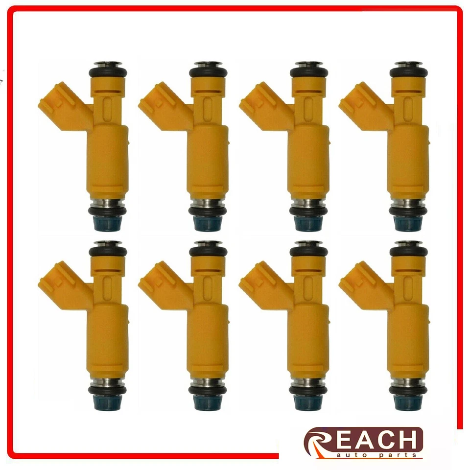 Set of 8 Fuel Injectors for Land Rover LR3 4.4L 05-09 & Jaguar XK8 4.2L 03-06 - Image 3 of 4