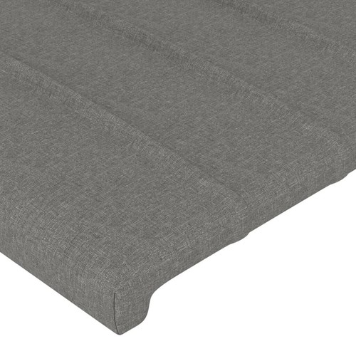 NNEVL Headboards 2 pcs Dark Grey 72x5x78/88 cm Fabric - Picture 4 of 8