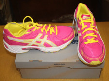 NIB ASICS GEL EXCITE C306N-3501 SIZE YOUTH 5 HOT PINK/SUN YELLOW FREE SHIPPING
