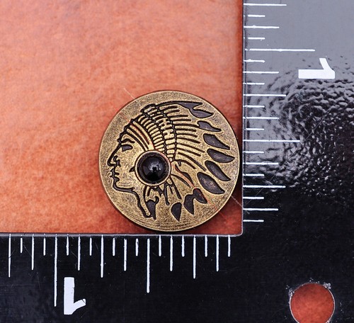 20x Brass Indian Head Leathercraft Turquoise Snap Button Closures Connector - Picture 31 of 55