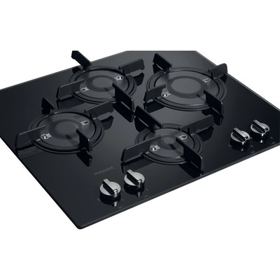 Hotpoint FTGHG641D/H(BK) 4 Point Gas Hob Countertop Kitchen Black | eBay