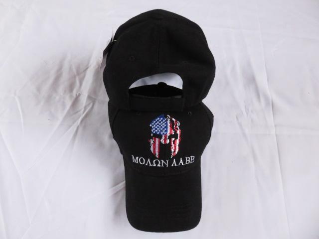 Molon Labe American Come Take 2nd Amendment Gun Rights USA Black Cotton Cap 