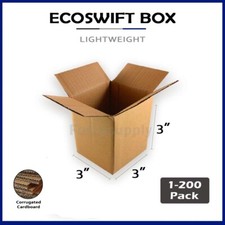 3" Corrugated Cardboard Boxes Shipping Supplies Mailing - Choose Your Quantity