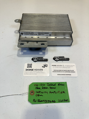 2003-2004 Dodge Ram 1500 2500 3500 Radio Amp Amplifier 56043136AG