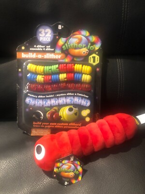 Slither.io Build-A-Slither, 4 Slither Set - 32 PCS Colors Vary + red slither new