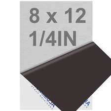 6061 T651 Aluminum Sheet Metal 8" X 12" X 1/4" 6MM Flat Plain Thick Aluminum Pl