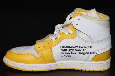 yellow aj1 off white