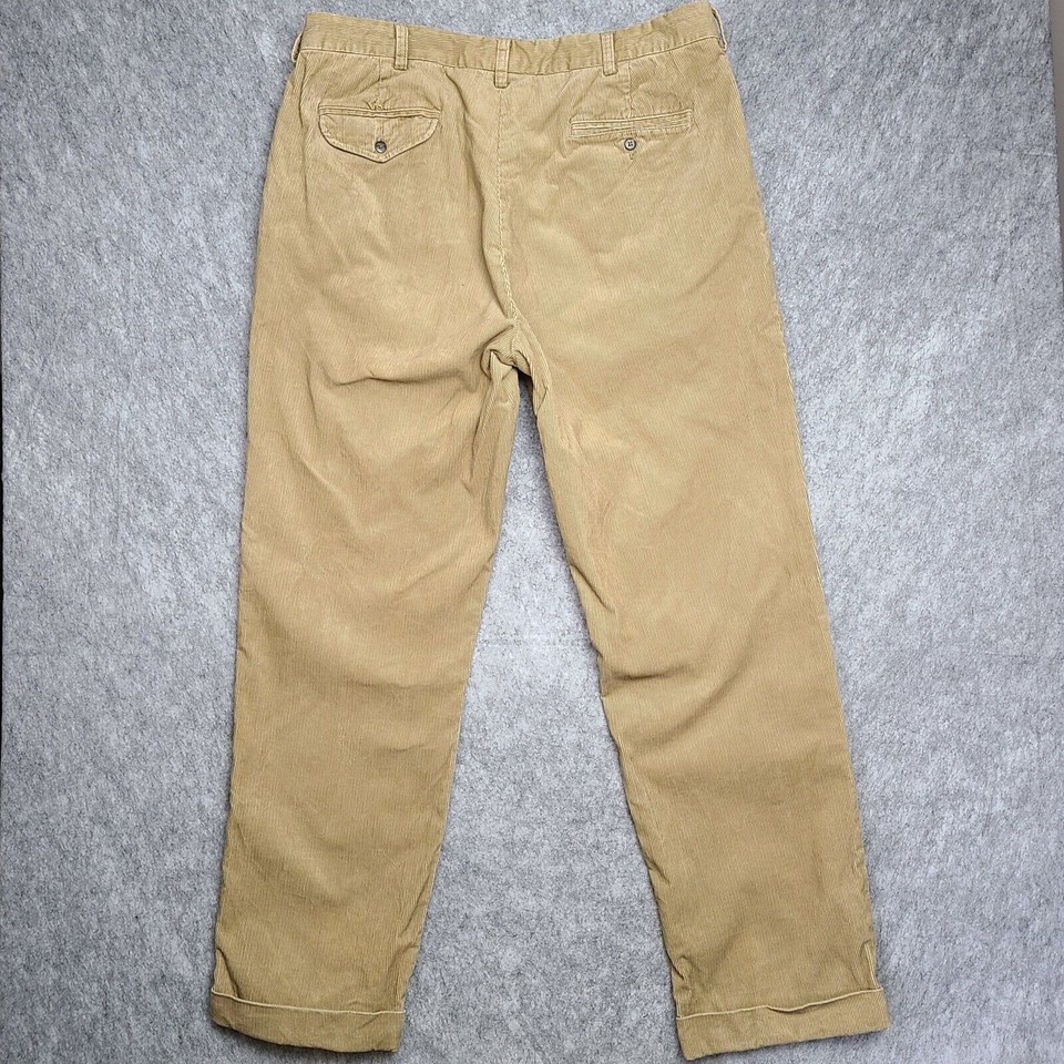 Vintage Polo Ralph Lauren Corduroy Pants Mens 38x32 Hammond Khaki
