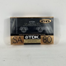 TDK SA 80  Best for CD  Audio Cassette Blank Tape Sealed Made in Japan Type II