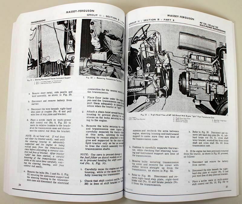 Traktor Handbuch MF 148 152 158 Original Werkstatthandbuch Für