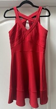 Red Sexy Date Night Party Dress Size 9 By Windsor
