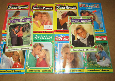 30 Liebesromane, beliebte DM-Serien Diana Hannelore Erika..., 10x 3er Band bk504