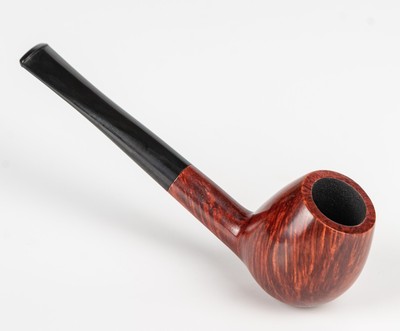 Briar Tobacco Smoking Pipe Polo Hand Carved Metal Cooling Filter Mahogany