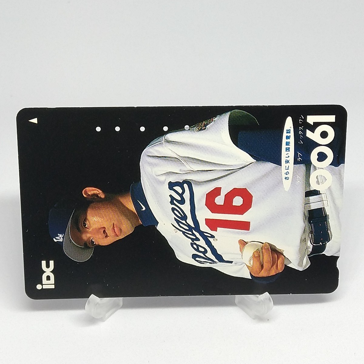 Hideo Nomo Telephone Card Los Angels Dodgers 16 MLB iDC 1990s