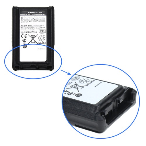 10x FNB-V106 NI-MH Bateria 7,2V 1200mAh do Yaesu Vertex Standard VX-231 VX-230 - Zdjęcie 10 z 12