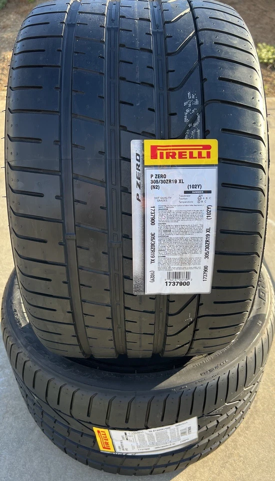 SET OF TWO BRAND NEW 305/30ZR19 (102Y) Pirelli P Zero PZero Tires - Image 3 of 4