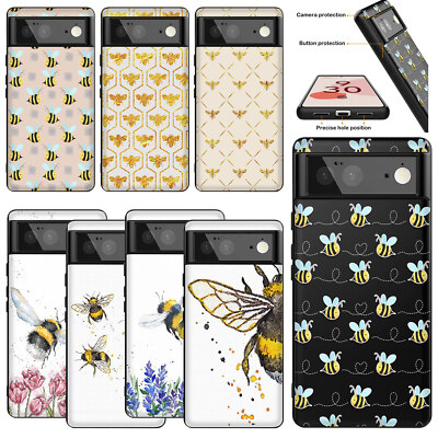 Lovely Bee Phone Case Shockproof Cover For Google Pixel 8 7 Pro 7A 6A 5A 4A XL