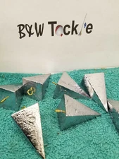 50 (fifty) 3 OZ PYRAMID SINKERS, wire eyes LEAD FISHING WEIGHTS FREE SHIPPING
