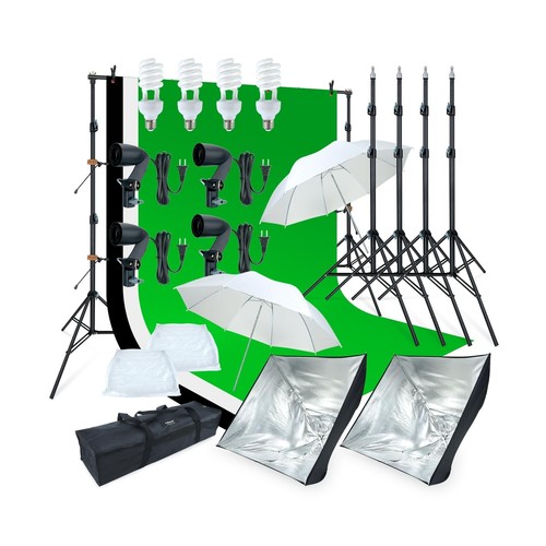 LINCO Lincostore Photo Video Studio Light Kit AM169 - Including 3 Color Backd... - Picture 9 of 9
