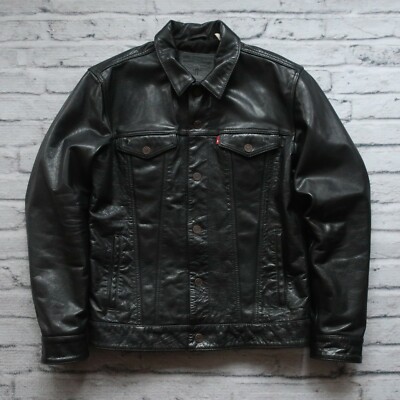 levi leather trucker jacket