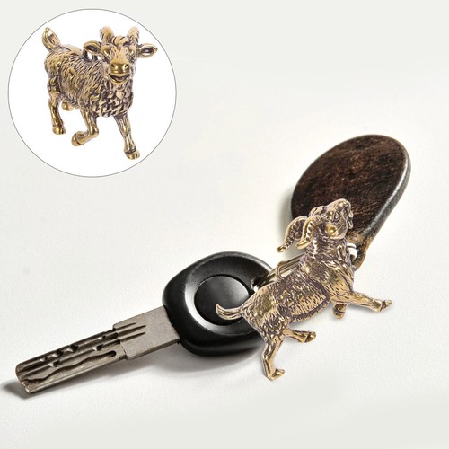 Keychain Charm Goat Statues Sculptures Charms Crafts Brass Pendant Charms - Picture 12 of 12